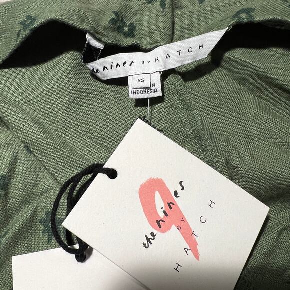 The Nines by Hatch Green Floral Print Maternity Jumpsuit - Size XS - NWT - Picture 2 of 11